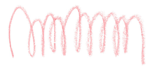 pink pencil strokes isolated on transparent background