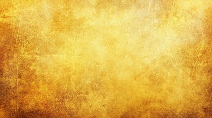 Fototapeta premium Vintage textured gold background with brown border, aged yellow paper or parchment design perfect for retro or antique-themed projects and artistic creations