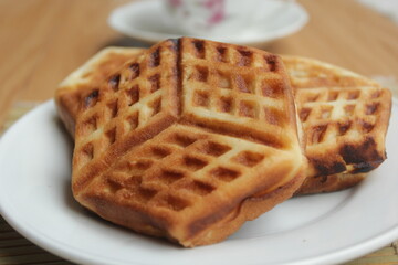 waffles on a plate