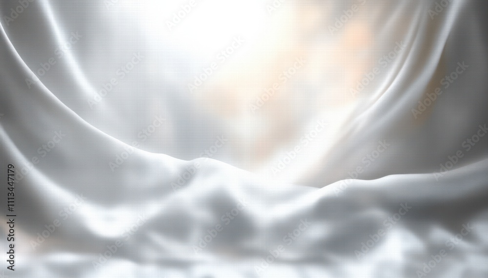 Poster abstract soft-focus background flowing fabric ethereal atmosphere minimalism