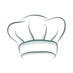 Chef hat lineart object logo design for restaurant catering business cooking school and food industry