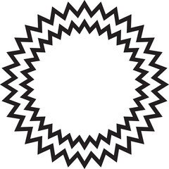 Blank Decoration and Premium Label Banner Frame Line Illustration
