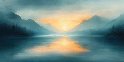 Fototapeta premium Abstract Dreamy Pastel Landscape Ethereal Blurred Background