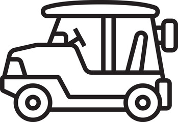 Car Icon Line Art