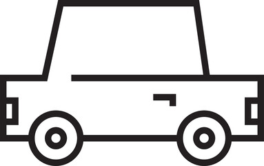 Car Icon Line Art
