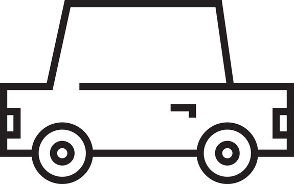 recommend clip art: Car Icon Line Art