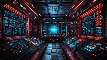 Futuristic Control Room Operators Interacting with Quantum Holograms Solving Complex Problems via Advanced Algorithms