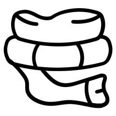 Scarf Line Icon