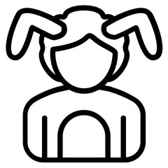 Rabbit Line Icon