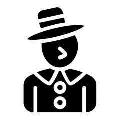 Snowman Solid Icon