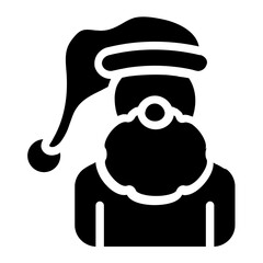 Santa Solid Icon