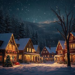 Christmas tree in the city