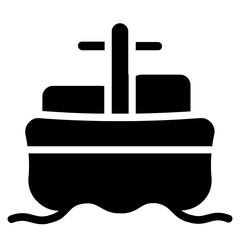 Boat Container Solid Icon