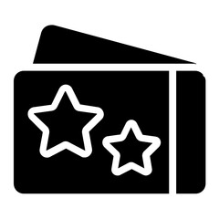 Obraz premium Ticket Solid Icon