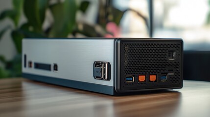 Fototapeta premium Close-up of a Small Form Factor Computer