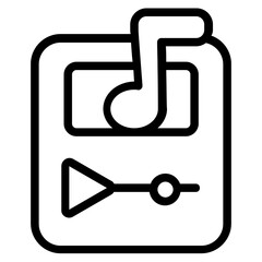 Music Line Icon