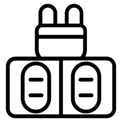 Socket Line Icon