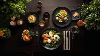 Elegant dining experience luxurious dish presentation home setting food photography cozy atmosphere aesthetic viewpoint culinary art