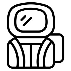 Astronaut Line Icon