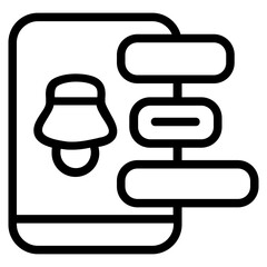 Notification Line Icon