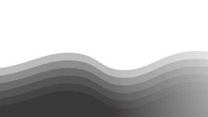 Grey wave design vector image for element design backdrop or presentation