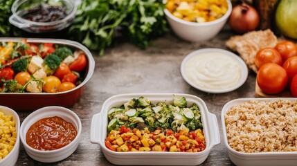 Family meal preparation with fresh ingredients in a cozy kitchen food photography homely atmosphere warm lighting culinary experience