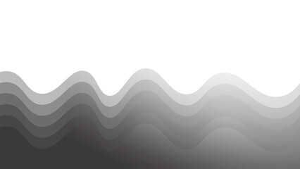 Grey wave design vector image for element design backdrop or presentation