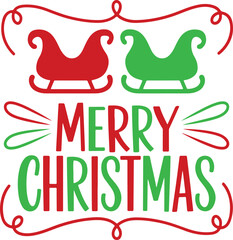 Merry Christmas Typography Design - Perfect for Holiday, Festive, Celebration, Winter, Greeting, Seasonal, Joyful, Decorative, Creative, and Christmas Projects