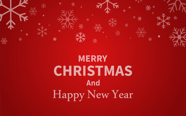 Merry Christmas greeting card vector background design