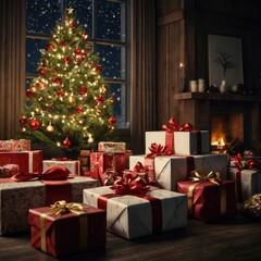 Christmas tree in the city