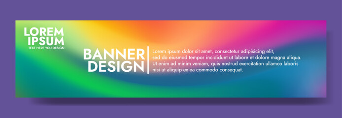 Vibrant Rainbow Gradient Background Template Website