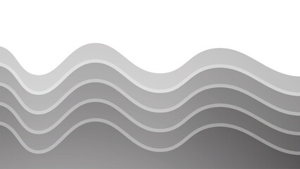 Grey wave design vector image for element design backdrop or presentation