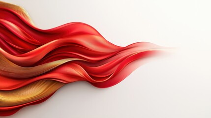 A red ribbon with gold trim is shown in the image