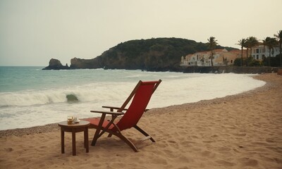 펜션앞 바닷가 풍경 모래사장 파도 멋진섬