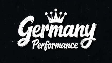 A stylized graffiti logo featuring the words "Germany Performance" in bold cursive script with a relaxed handwritten feel where the letters are spaced out and not cramped together