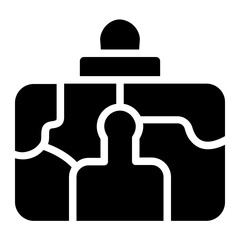 Puzzle Game Solid Icon