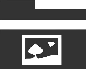 Folder Icon Silhouette Media Delete Movie Create edit Searching 