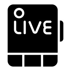 Live Sales Solid Icon