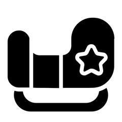 Sleigh Solid Icon