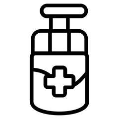 Soap Dispenser Line Icon