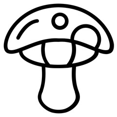 Mushroom Line Icon