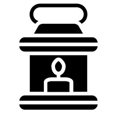 Lantern Solid Icon
