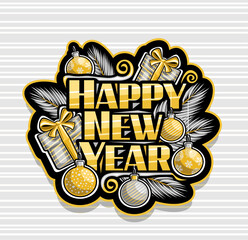 Vector logo for Happy New Year