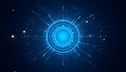 Abstract technology background circles digital hi-tech technology design background. concept innovation. vector illustration