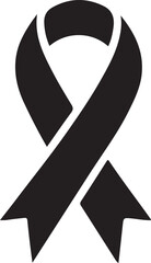 cancer ribbon silhouette vector art designs for impactful awareness campaigns.