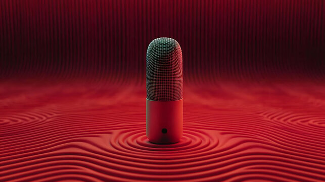 Microphone Waves Create Unique Sound Patterns in a Digital Studio Environment for Audio Innovation