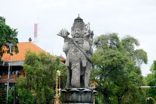 Catur Muka Statue At Zero Point Of Denpasar City, Denpasar City Trademark