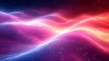 Obraz premium A dynamic pattern of holographic light streaks in unique colors with glowing edges for added depth