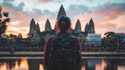 Essential travel hacks featuring efficient packing tips, budget-friendly itineraries, and time-saving gadgets on a white background.