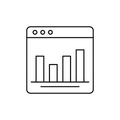 Outline Icon Analytics To find out website traffic